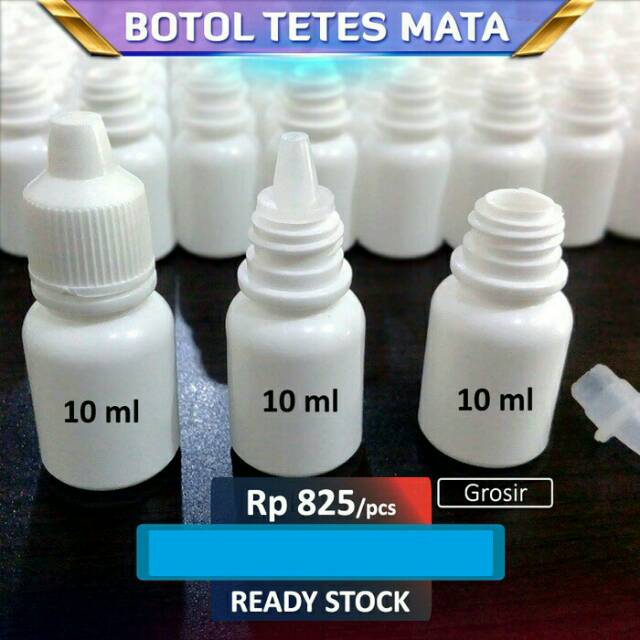 Botol tetes mata 10 ml Putih minimum beli 30pcs kurang Botol tetes mata 10 ml Putih minimum beli 30pcs kurang