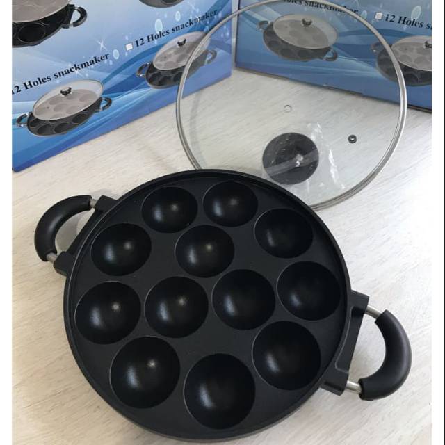 Cetakan Martabak Mini Takoyaki 12 Lubang Cembung