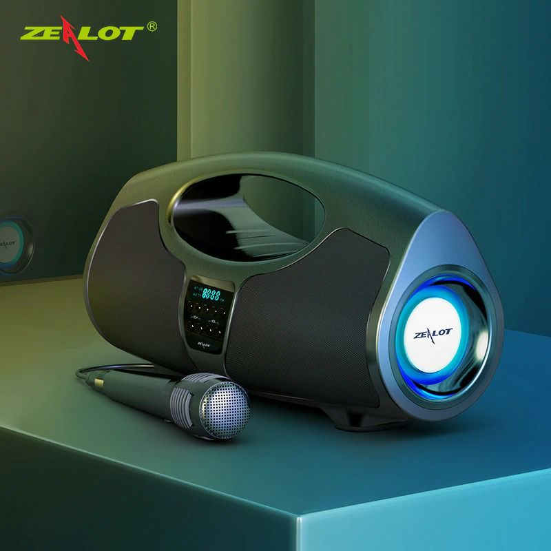Zealot Portabel Bluetooth Speaker Powerfull Bombox 40W-P1-Black