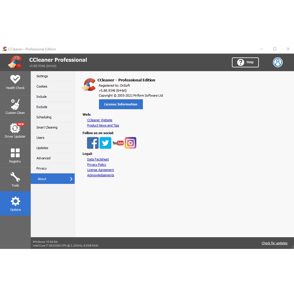 CCleaner Pro 6.15 Terbaru 2023 [Bisa Diupdate Online Otomatis] Lisensi Serial Key Lifetime 100% Garansi