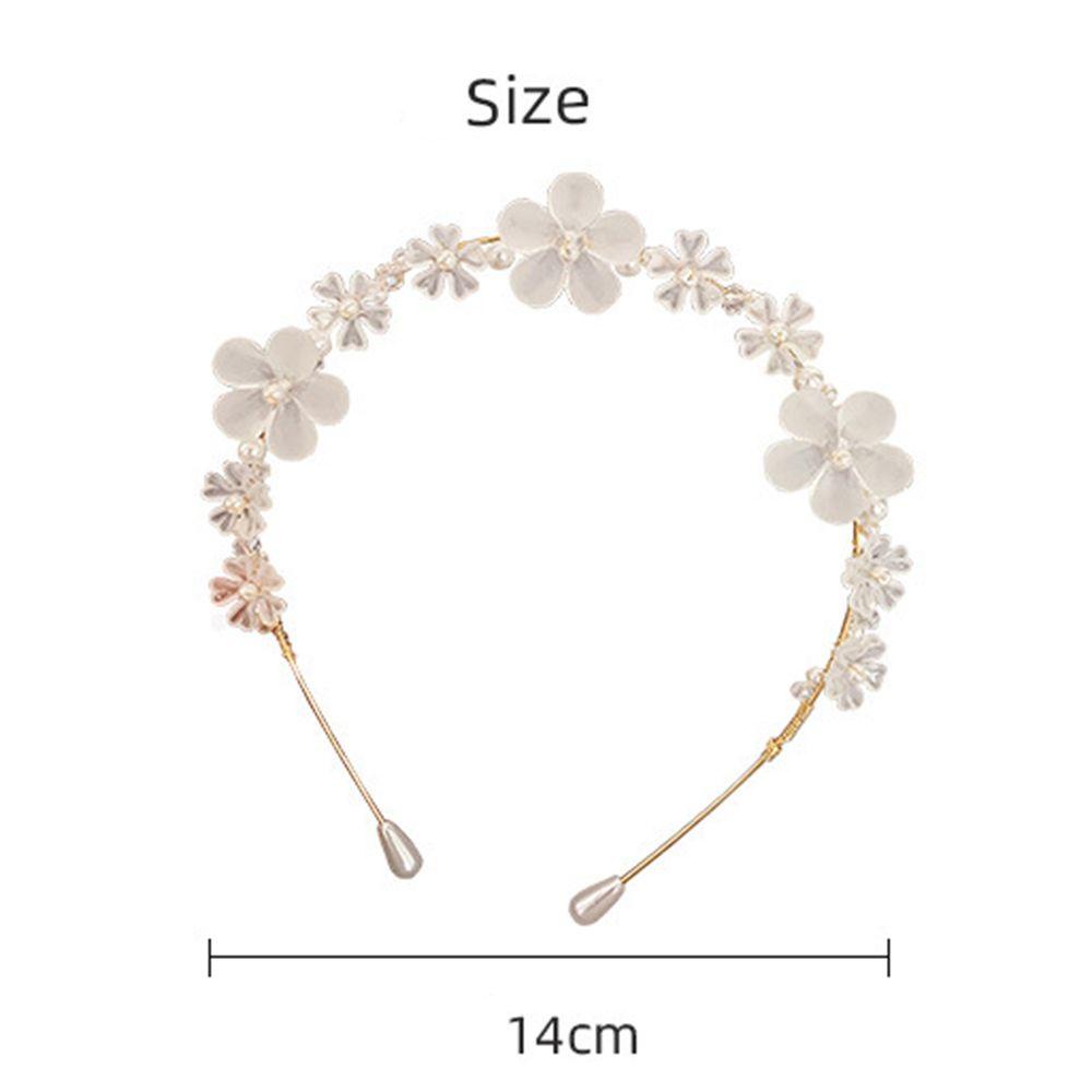 Mxbeauty Gaya Korea Bando Elegan Hiasan Kepala Perhiasan Hadiah Rambut Hoop Headpiece Bridesmaid Wanita Hair Band