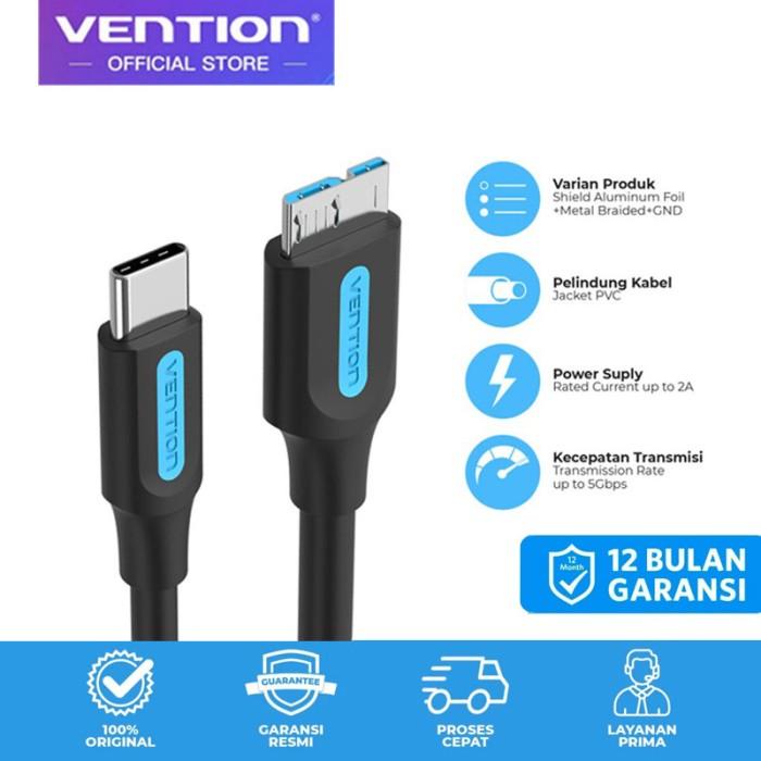 Vention Kabel Data Type-C To Micro B Adapter Usb-C To Usb Micro B