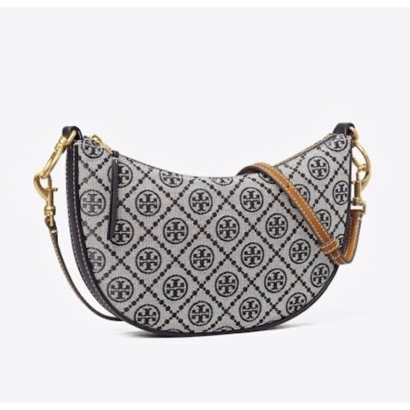 TORY BURCH T MONOGRAM JACQUARD MINI HOBO