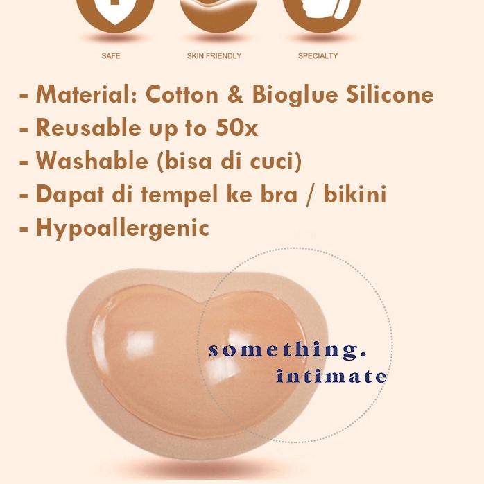 ♫ Waterproof Bikini Pushup Bra Pads untuk Berenang / Cup Tambahan Busa Bh Tempel Tahan Air Breast Sp