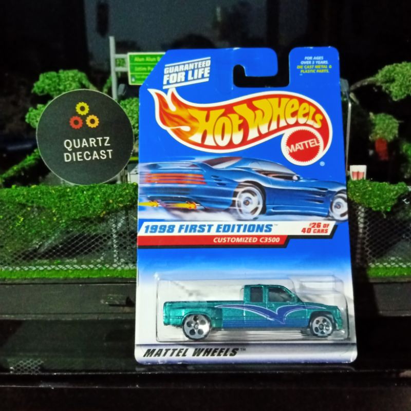 Hot Wheels Bluecard First Edition Customized C3500 Biru