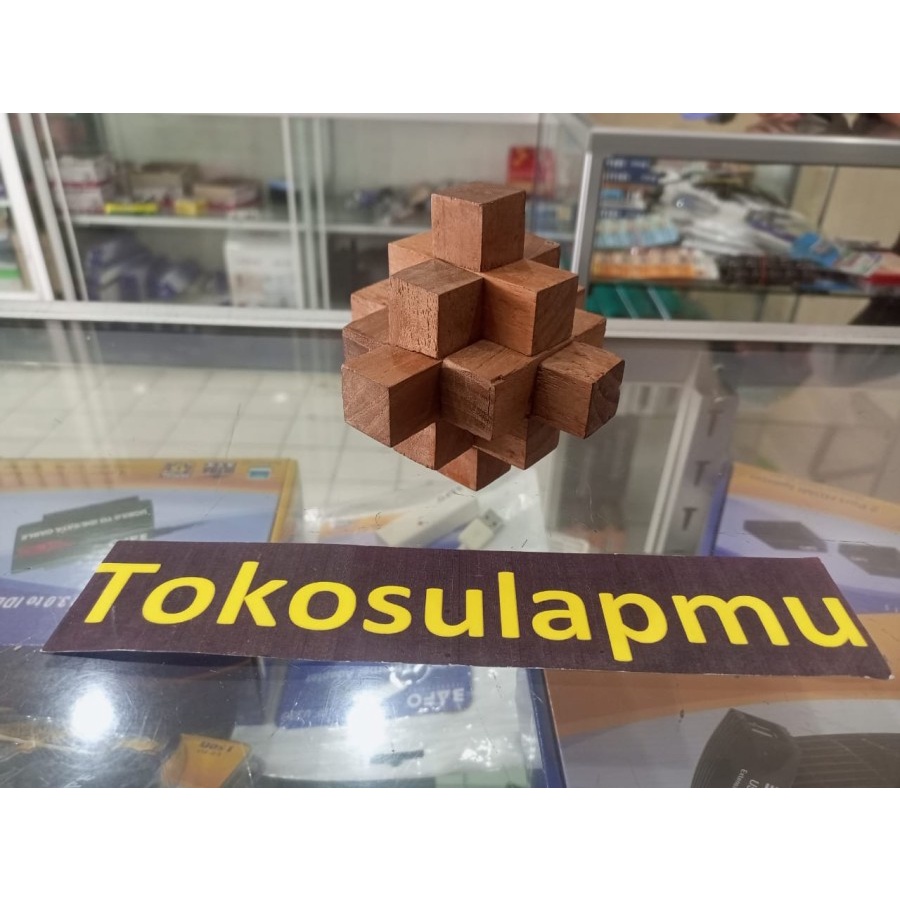 Puzzle Rubik Kayu Wood Model Kedua