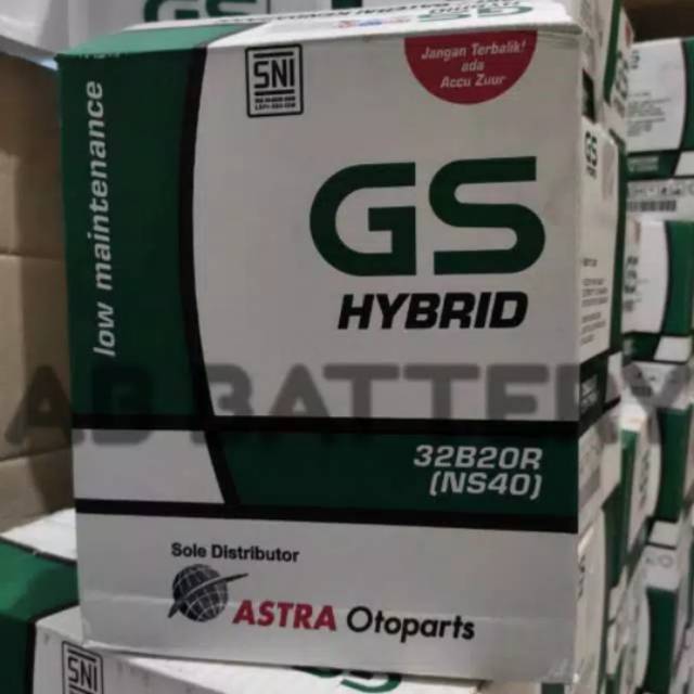 Aki Mobil GS Hybrid Astra NS40 (32B20R)