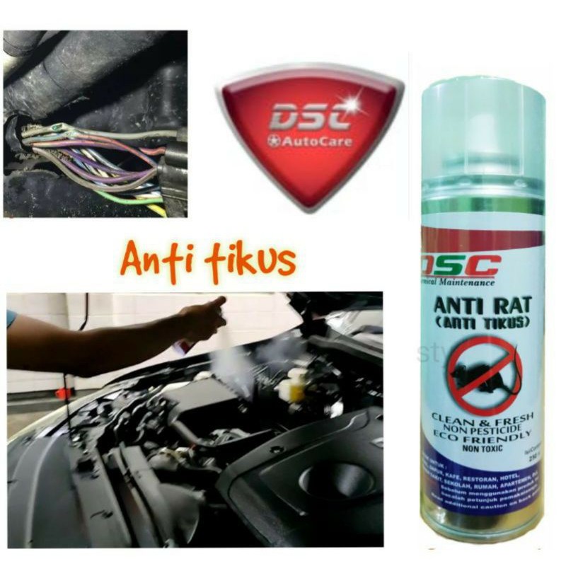 Pengusir tikus kap mobil/rumah/gudang/caffe/ANTI RAT DSC 250 ml ORIGINAL KEMASAN BARU