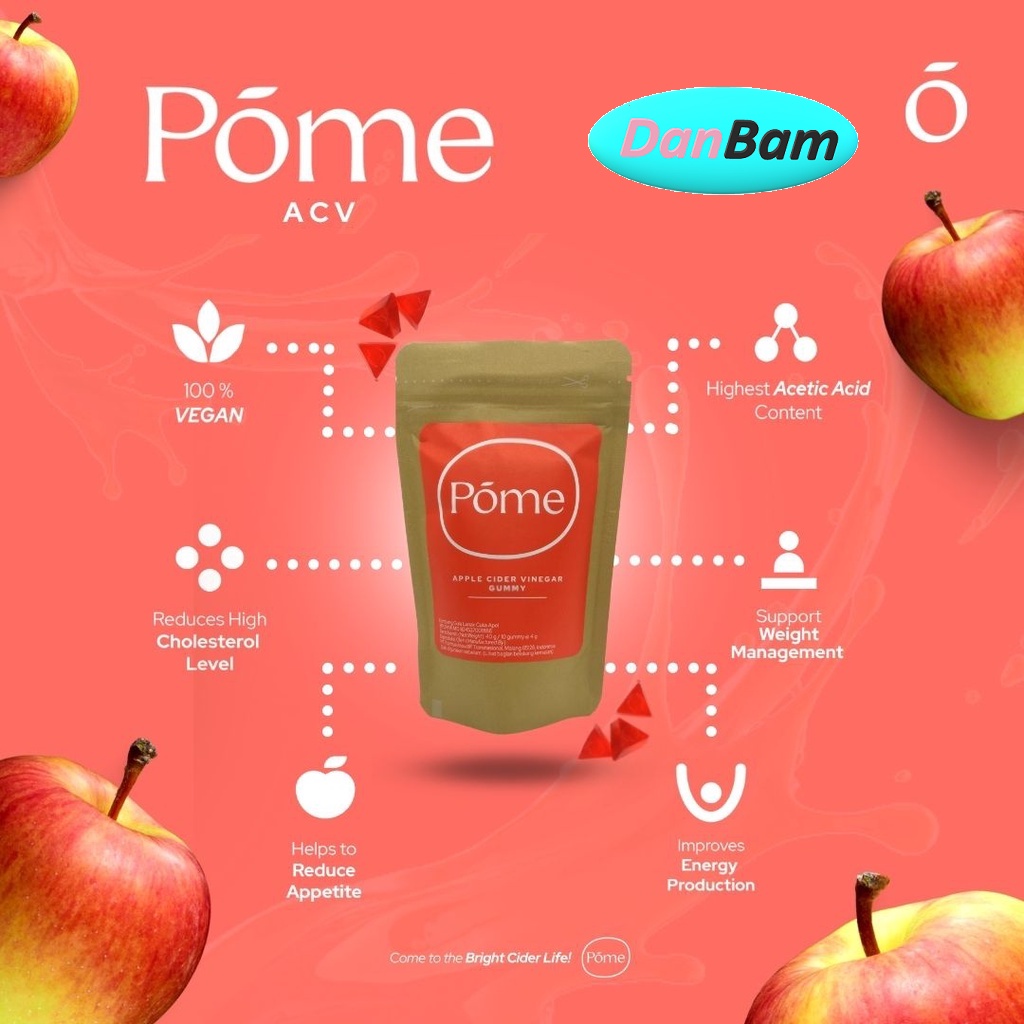 Paket Pome Optimun (14 gummy) + Pome ACV (10 gummy) Superfood Suplemen