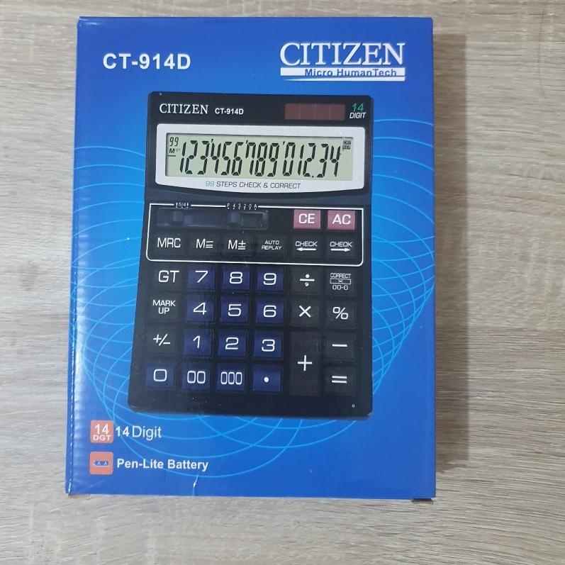 

Kalkulator / calculator CITIZEN Besar 14 Digit CT 914D ダ