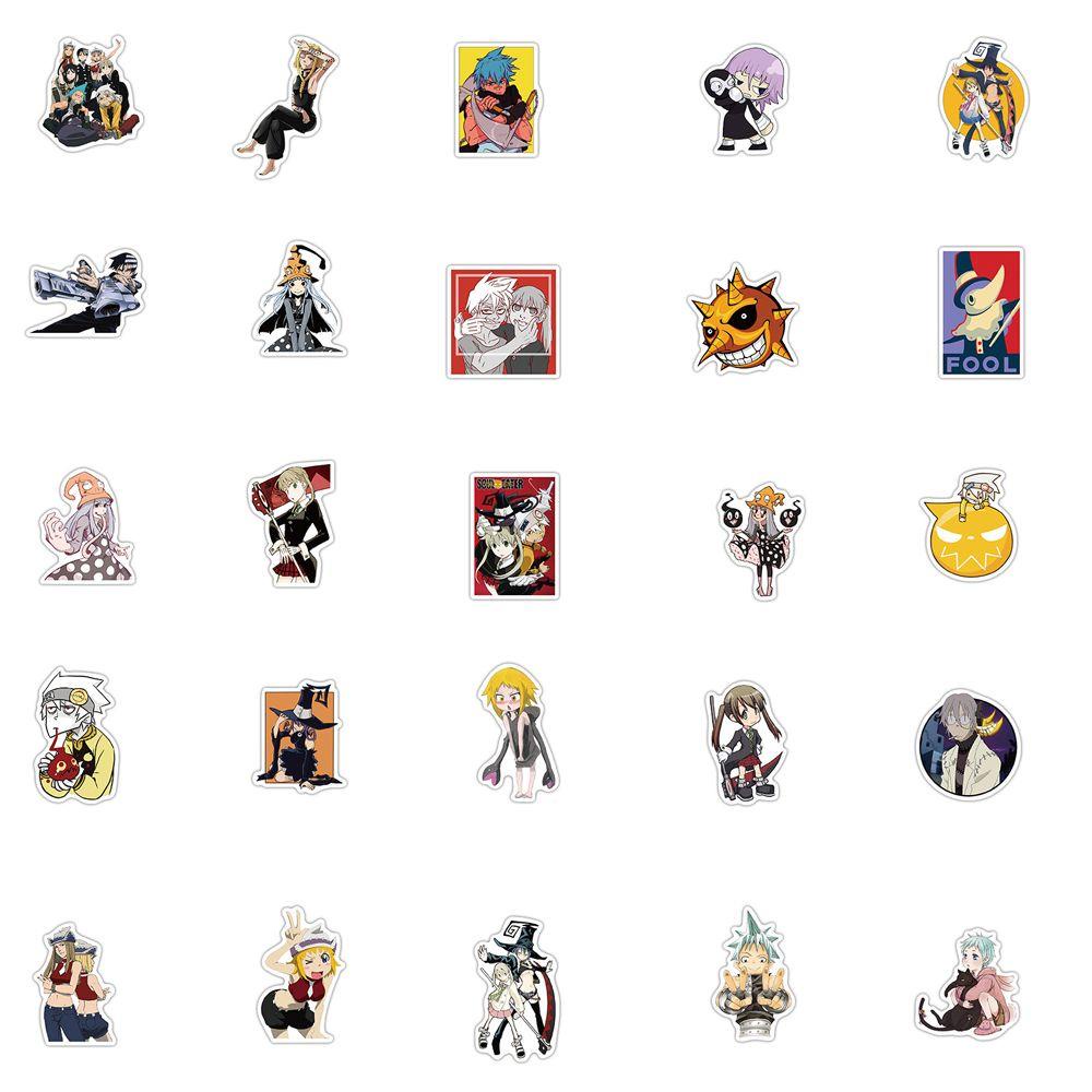Mxbeauty Anime Stiker Hadiah Kawaii Stationery Sticker Stiker Koper Kartun Ponsel Dekorasi Skateboard Stiker DIY Scrapbooking