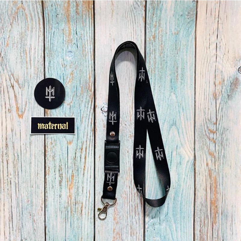 

Lanyard gantungan idcard printing custom motif Maternal - Logo + O ring 13mm