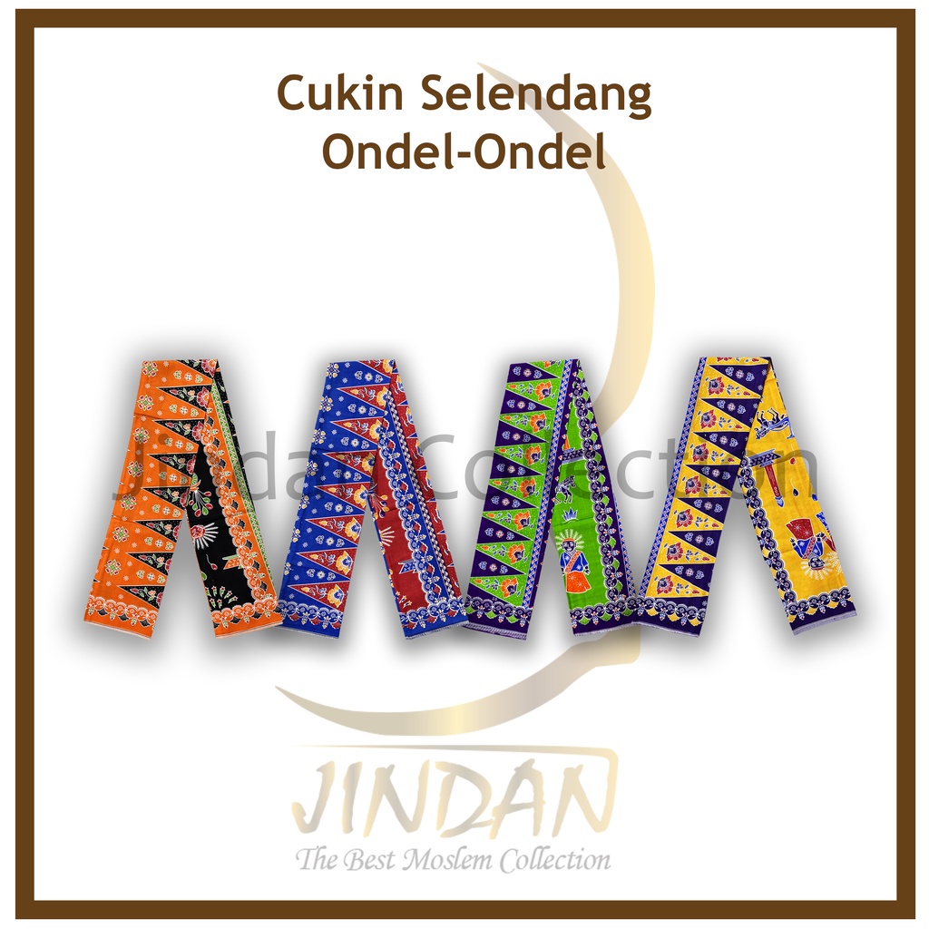 Selendang Betawi Syal Batik Cukin Ondel-Ondel Betawi-2
