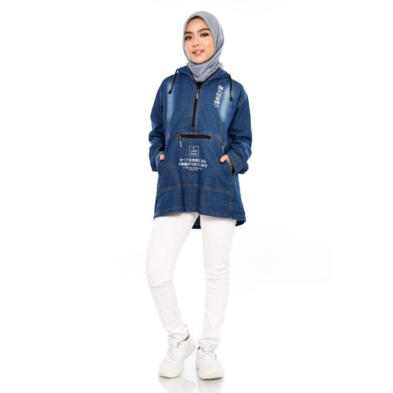 X Urband Jacket Cagoule Jeans Wanita / Jaket Cagoule Wanita A121