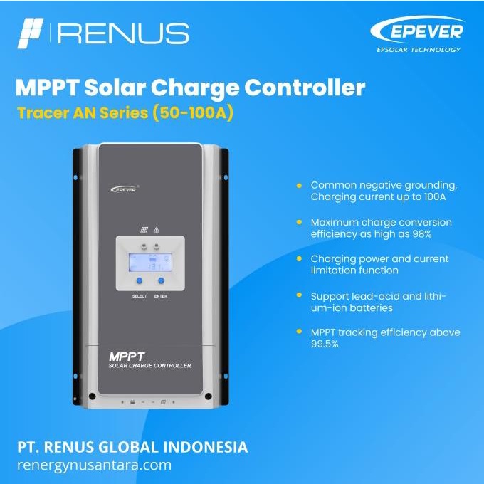 Charge Controllers Epever Tracer5420An Mppt 50A/60A/80A/100A