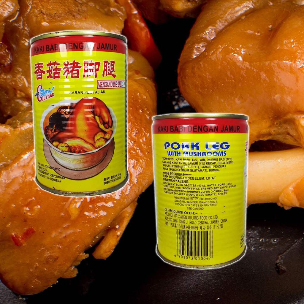 

GULONG KAKI BABI DENGAN JAMUR 397g