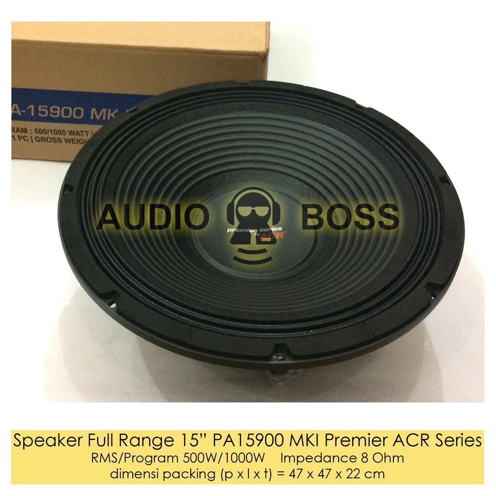 Speaker Full Range 15 inch 15” 15in PA ACR 15900 Premier MKI Premier ACR Series
