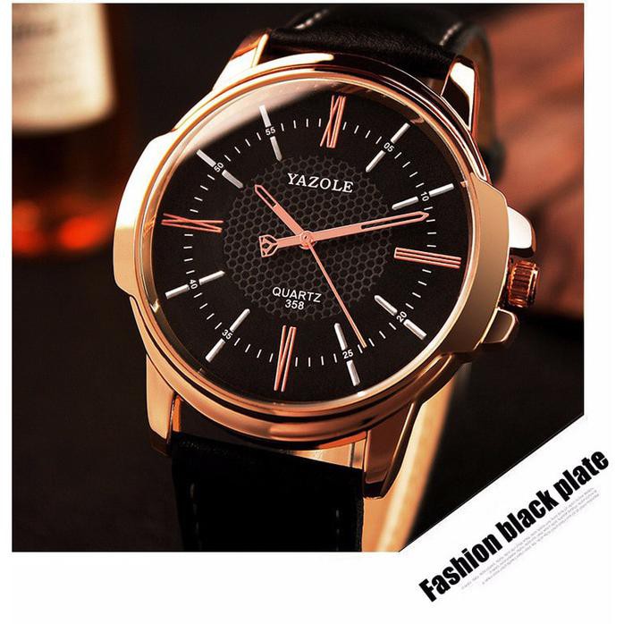 Promo Yazole Jam Tangan Analog - 358 - Black/Black