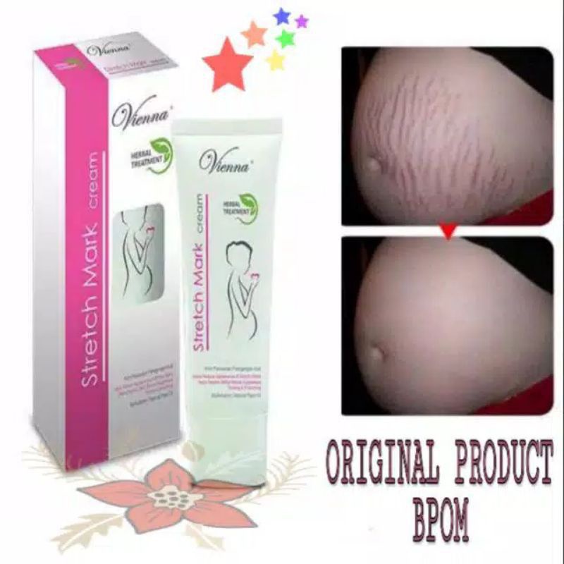 [rumahbayipdg] Vienna cream ORIGINAL penghilang Stretch Mark/Garis perut /selulit