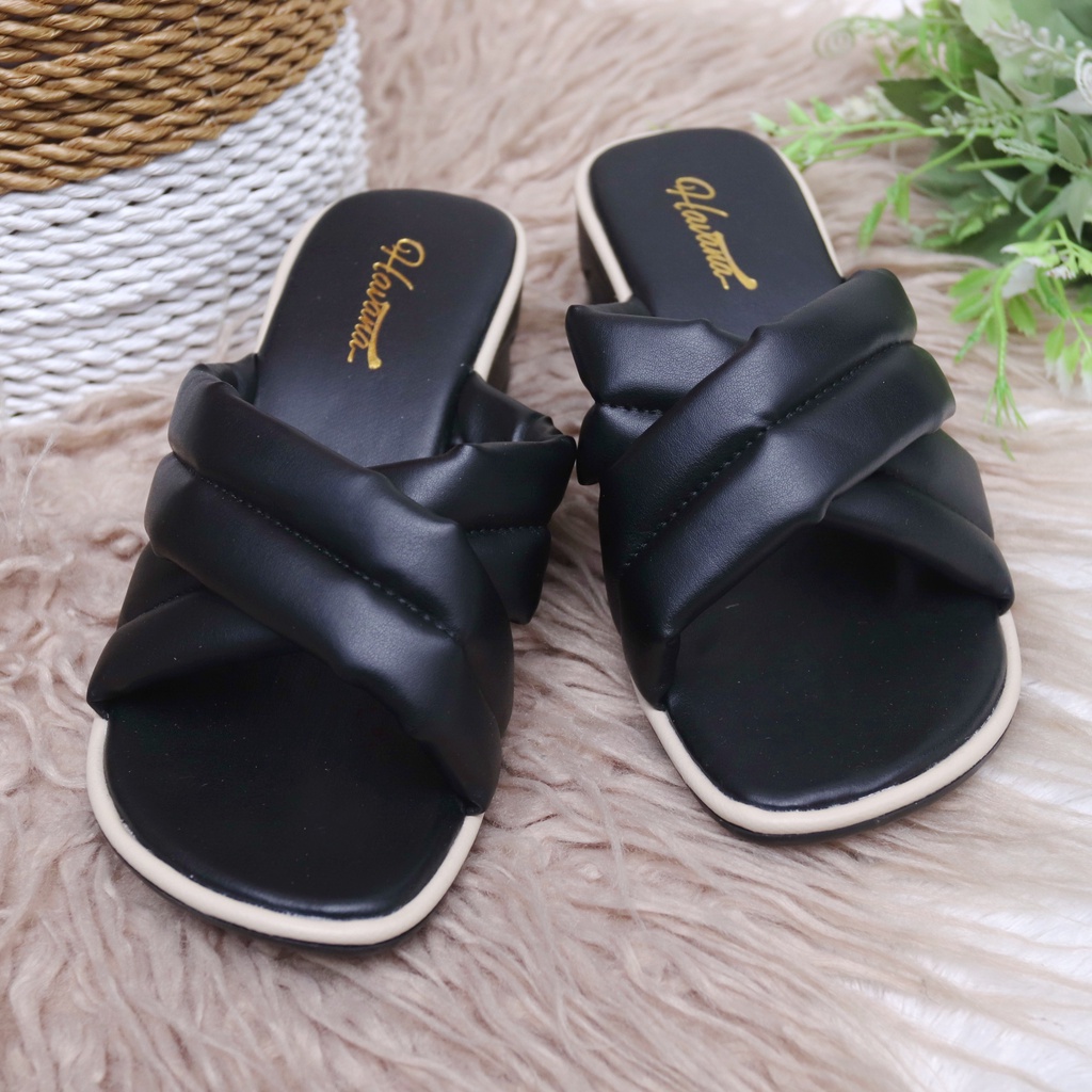 Sendal Wanita Tali Hels Sandal Wanita Heels Chunky Sendal Cewek Terbaru Sandal Kekinian Wanita Sendal Cewek Hels