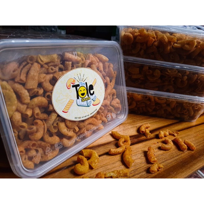 Makaroni Pedas Lada Hitam // Grosir Snack Malangan // Makaroni Mastole