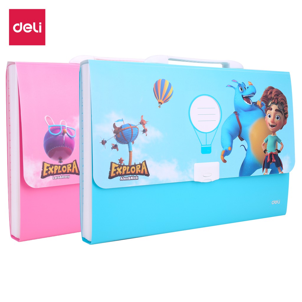 

Deli Expanding File Sekolah Desain Kartun Explora dengan penutup push lock untuk keamanan EZ60502