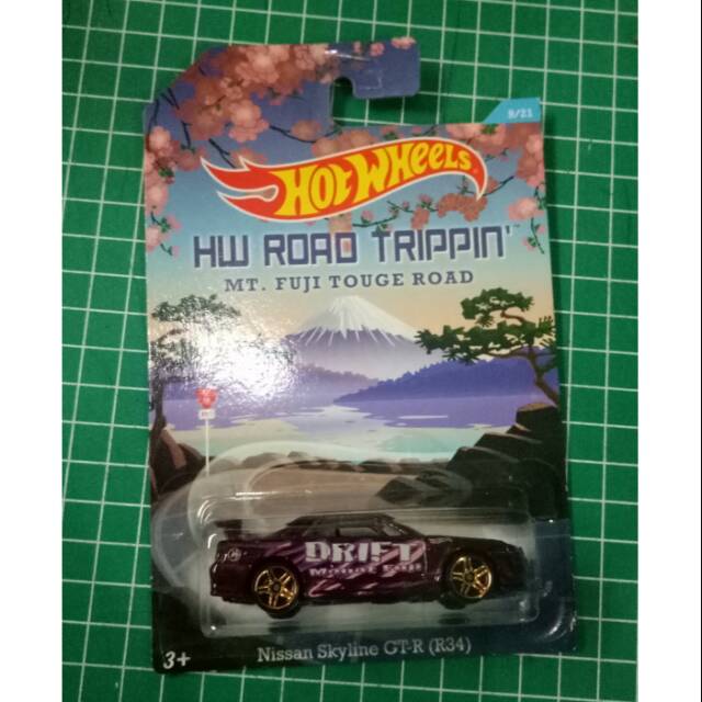 Hotwheels nissan skyline r34 seri DRIFT HW ROAD TRIPPIN