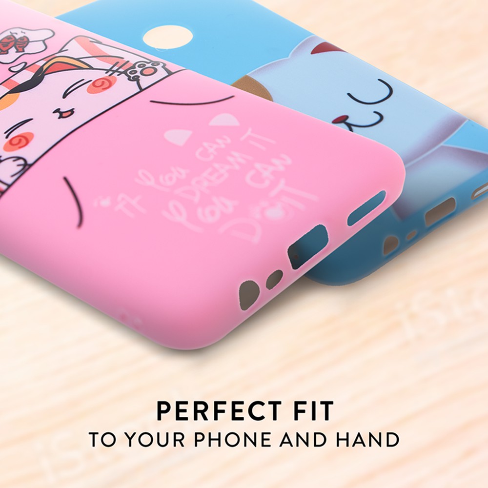 CASE SOFTCASE SOFT CASE CASING MOTIF KARTUN CAT BEAR REALME 3 OPPO A3S OPPO A5 REALME C1 OPPO A5S OPPO A7 2018