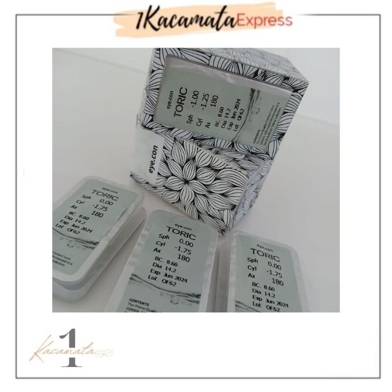 SOFTLENS SILINDER BENING BULANAN EYECON TORIC SILINDER DISPOSABLE