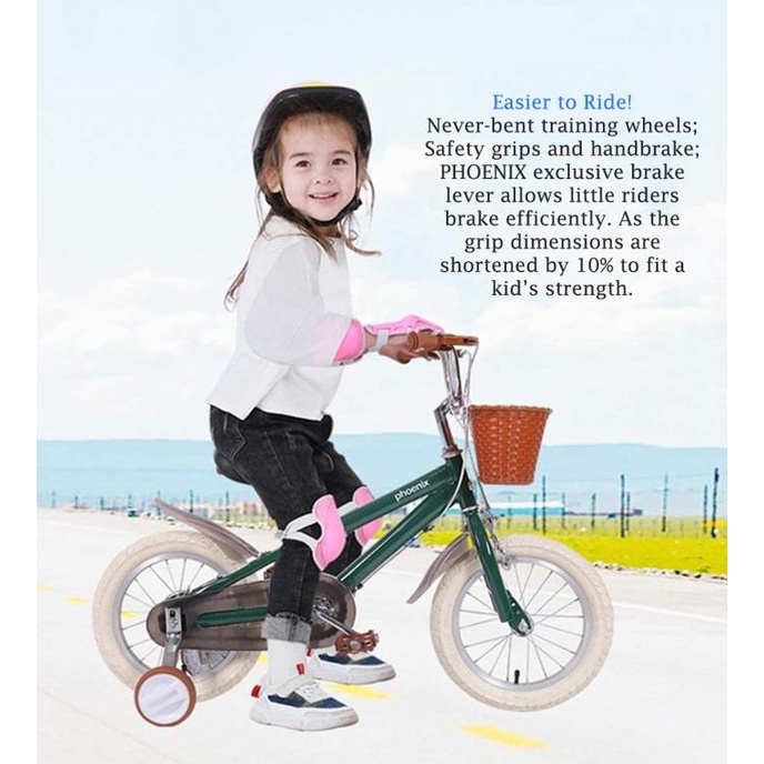 Sepeda Anak PHOENIX Vintage 14 & 18 Inch Pink dan Biru READY STOCK