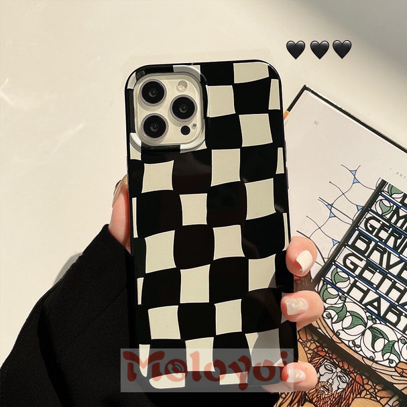 Soft Case Pelindung Lensa Bahan TPU Warna Hitam Dan Putih Untuk IPhone 7 8 Plus XR 11 13 12 Pro Max X XS Max SE 2020