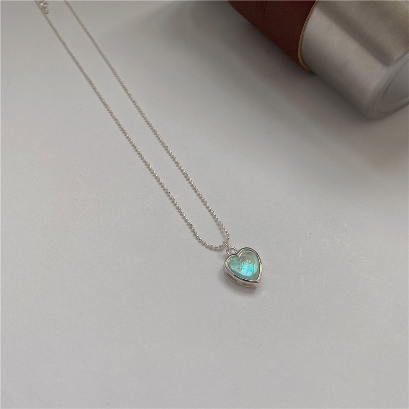 Necklace Accessories Opal Love Pendant Temperament Personality Trend Fashion