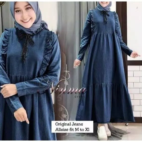 Gamis Jeans Rempel Trendy