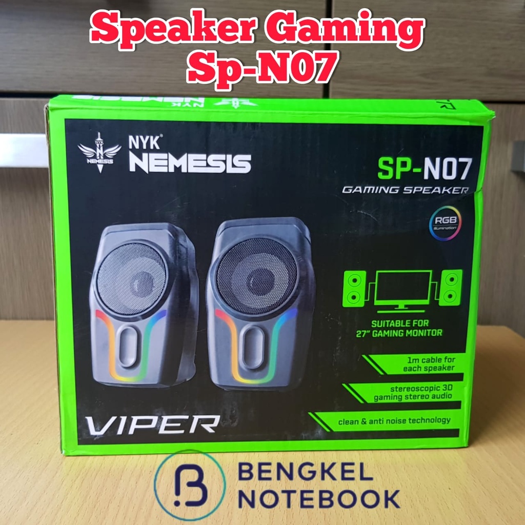 Speaker Gaming PC Laptop USB NYK Nemesis SP-N07 Viper 3D Sound