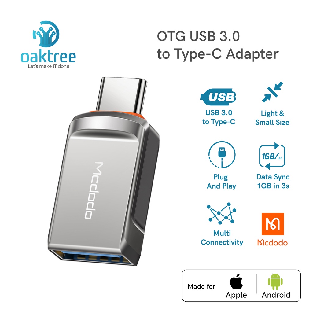 Mcdodo OTG USB 3.0 to Type C Adapter