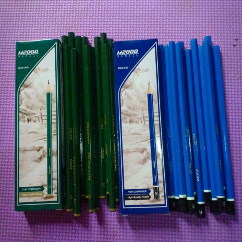 

pensil kayu 2b hijau/biru Montana/M2000 Per Pcs
