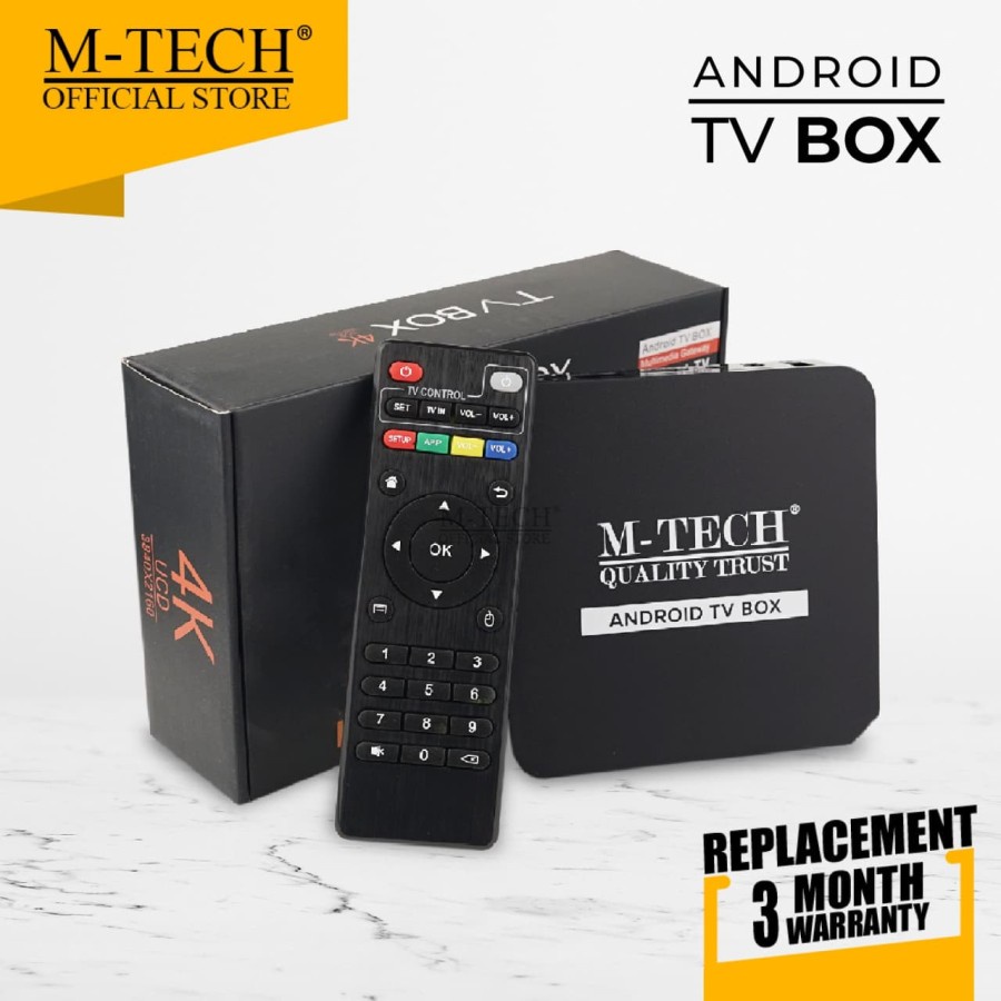 M-Tech Android TV Box 4K Ultra HD