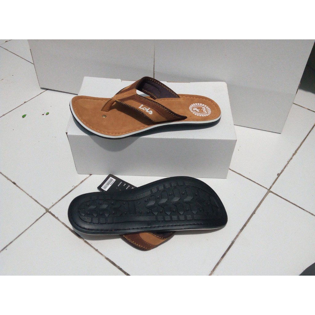 sandal lois pria model jepit flip flop gaya baru trendy