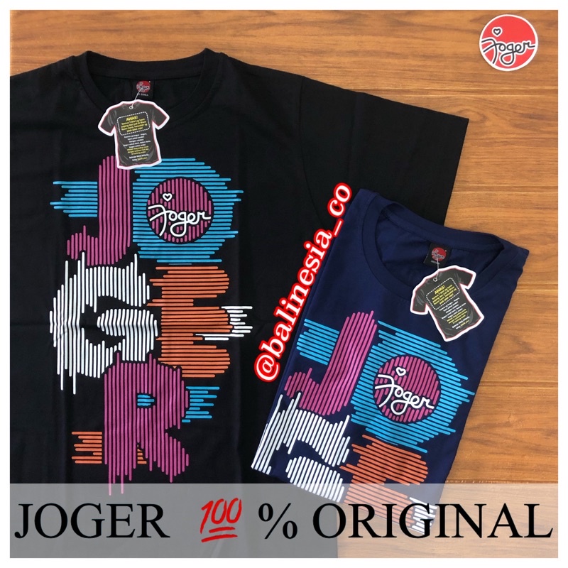 JOGER - KODE VH LINE - KAOS JOGER BALI DEWASA - ASLI 100% ORIGINAL - WARNA HITAM DAN NAVY - LENGAN P