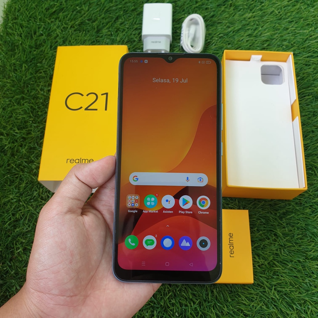HANDPHONE REALME C21 4/64GB SECOND SEKEN BEKAS MURAH