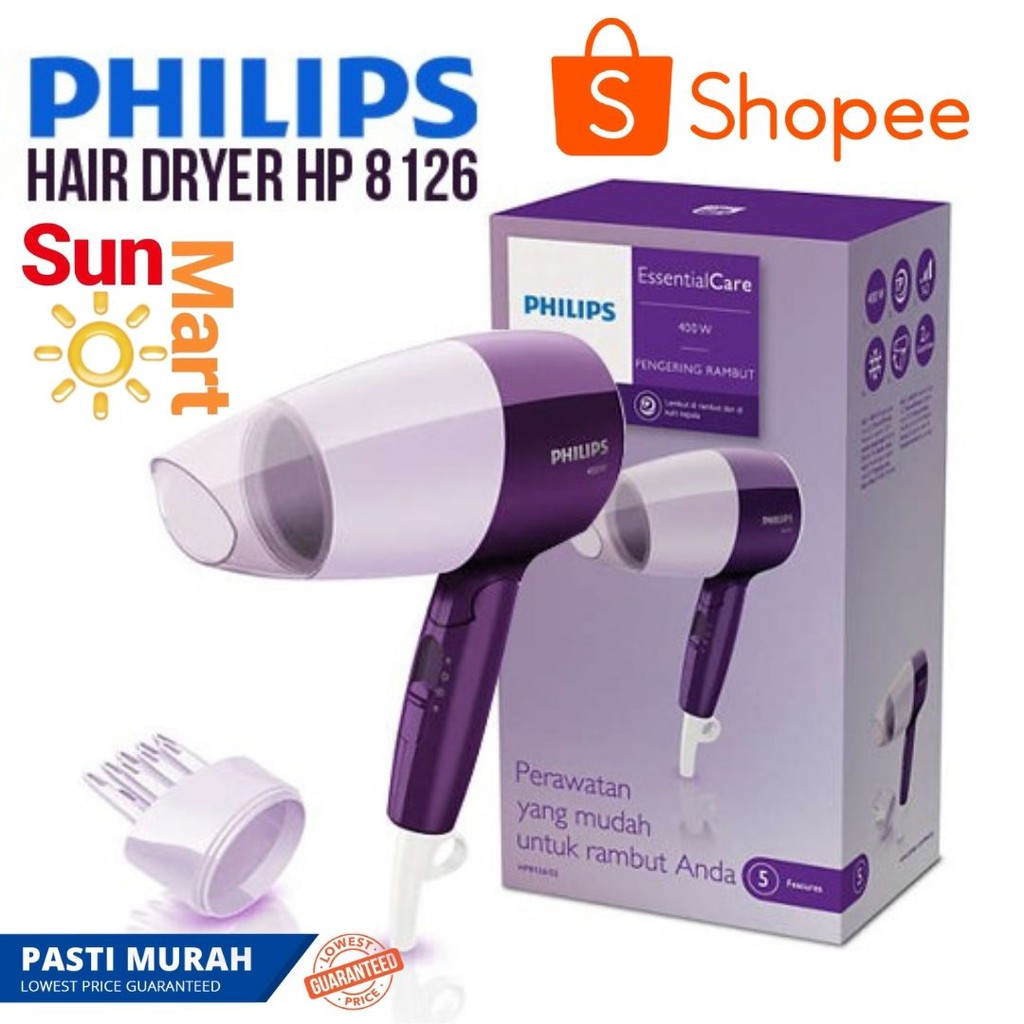 HAIR DRYER PHILIPS HP 8126 / HP8126 GARANSI RESMI / PENGERING RAMBUT