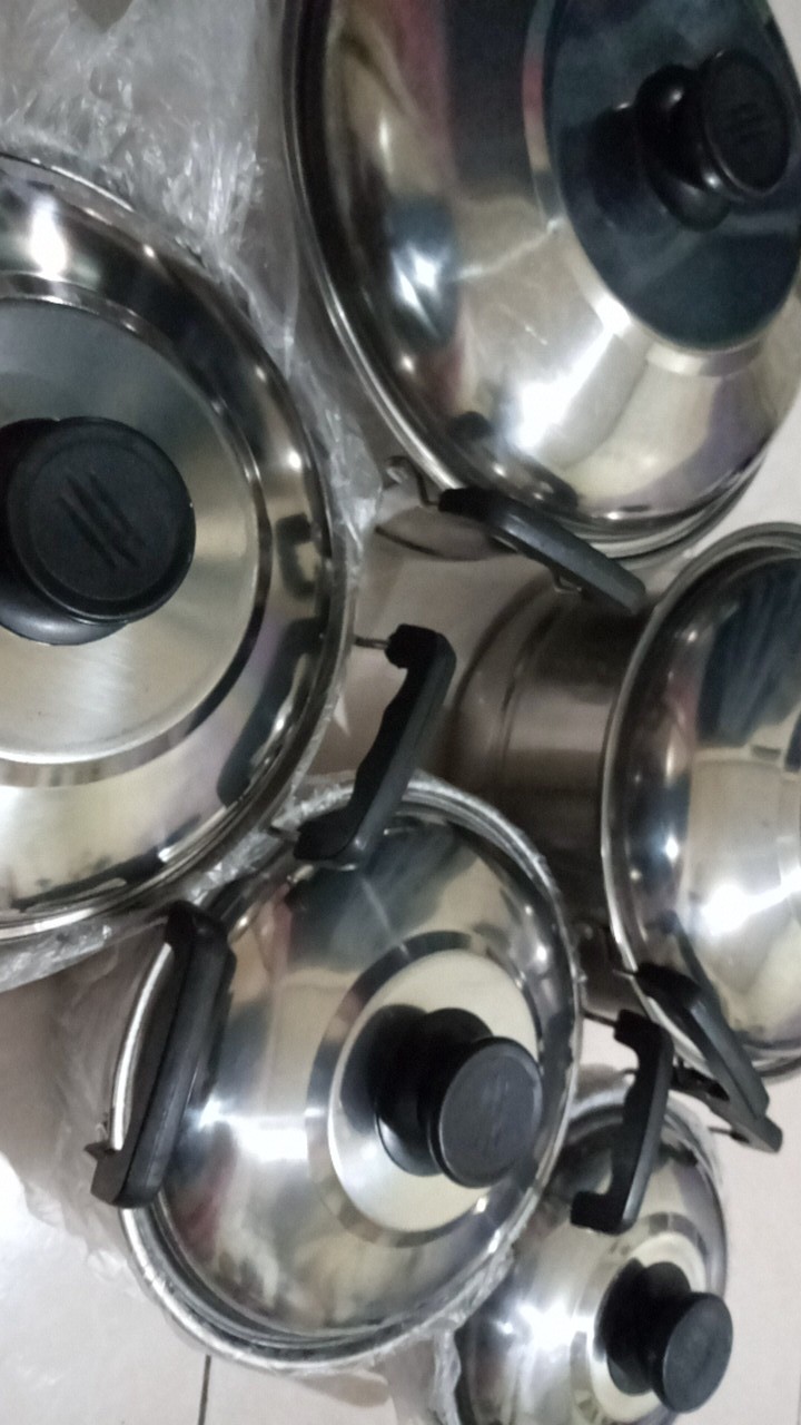 Panci 1 Set 5 Pcs Kingko / Homelux America High Pots + Steamer Stainless Steel