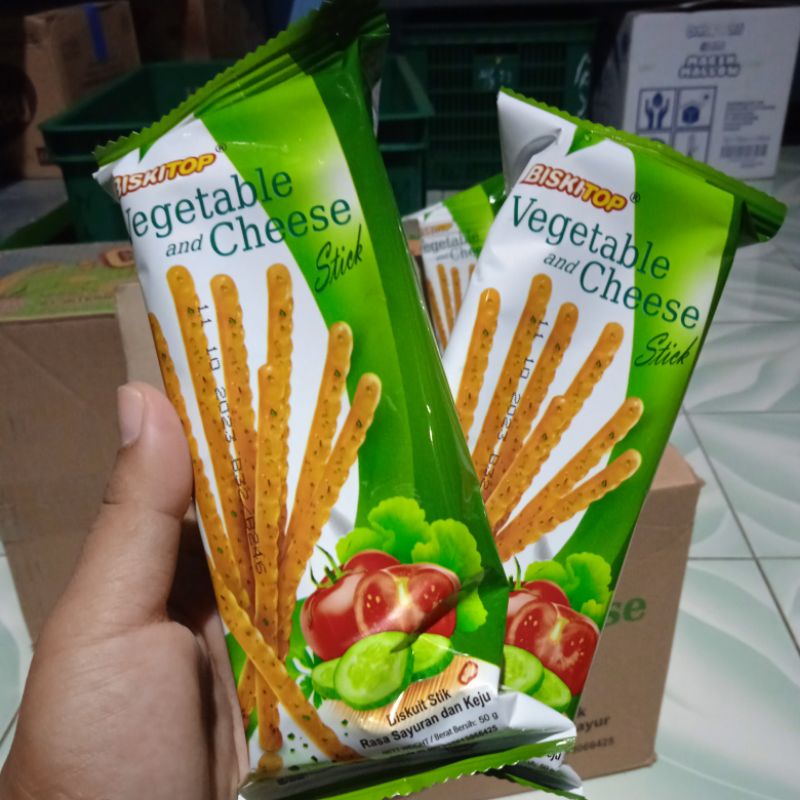 

biskitop vegetable and cheese stick(10bungkus)