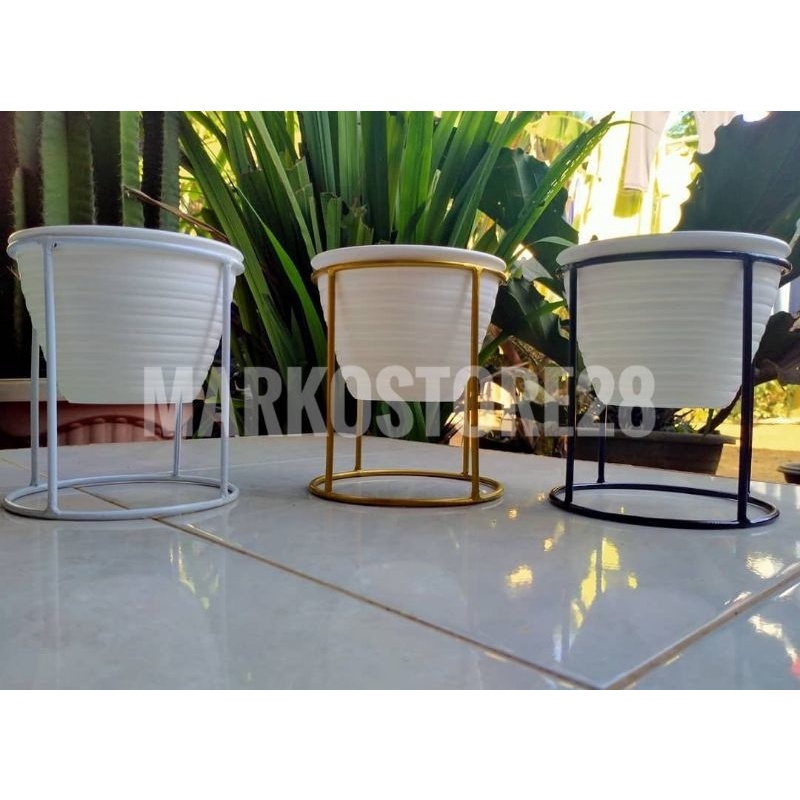 STANDING POT BUNGA BESI / RAK BUNGA MINIMALIS / RAK BUNGA BESI MURAH