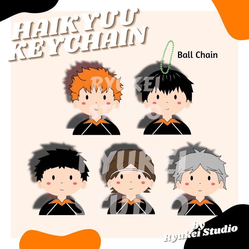 Jual Haikyuu Keychain Karasuno Shopee Indonesia