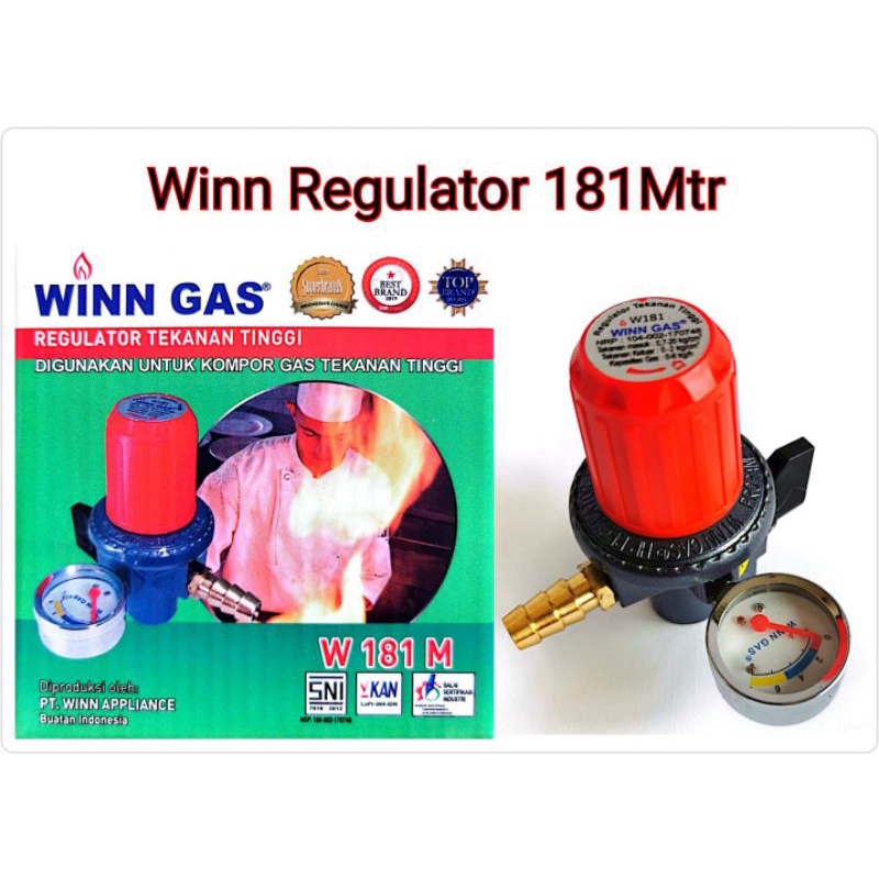 Winn Regulator Tekanan Tinggi High Pressure Meter 181M / 181NM