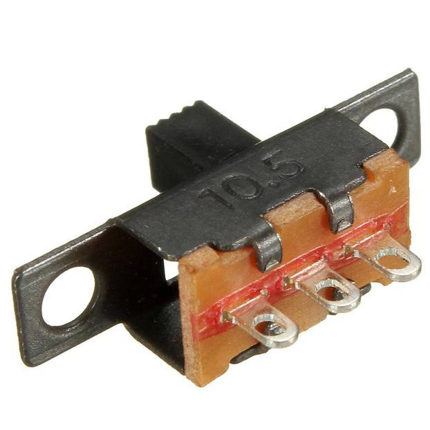 Jual Mini Size Black SPDT Slide Switch On-Off 3-Pin PCB Mount for DIY ...
