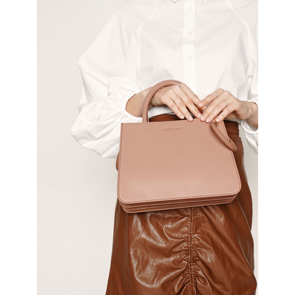 Tas Charles&Keith Chunk Chain Top Handle Tote Bag 717 CK