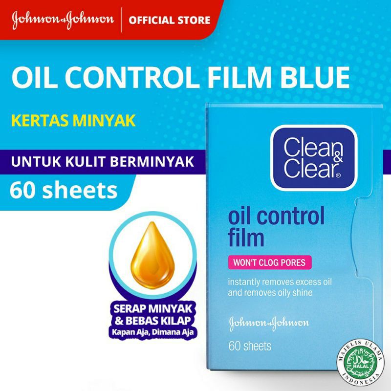 Clean &amp; Clear Oil Control Film Face Paper Kertas Minyak Wajah