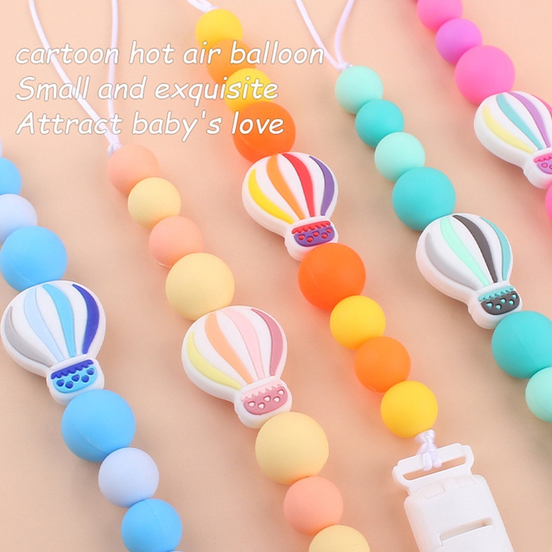 Mary Klip Empeng / Dot Motif Balon Udara Bahan Silikon Untuk Bayi Laki-Laki / Perempuan